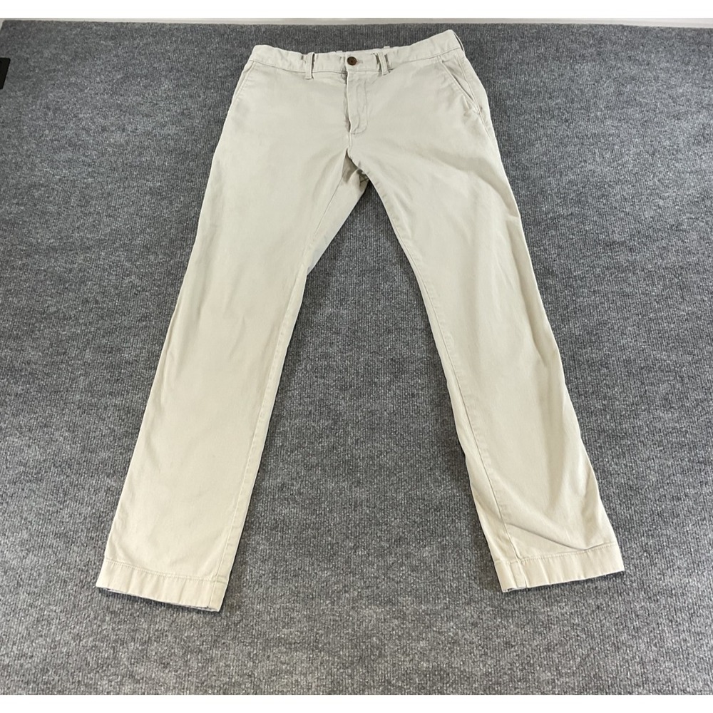 J.Crew Flex Slim Pants 31x32 Khaki Beige Stretch Chinos Men's Slim Fit Casual Pr